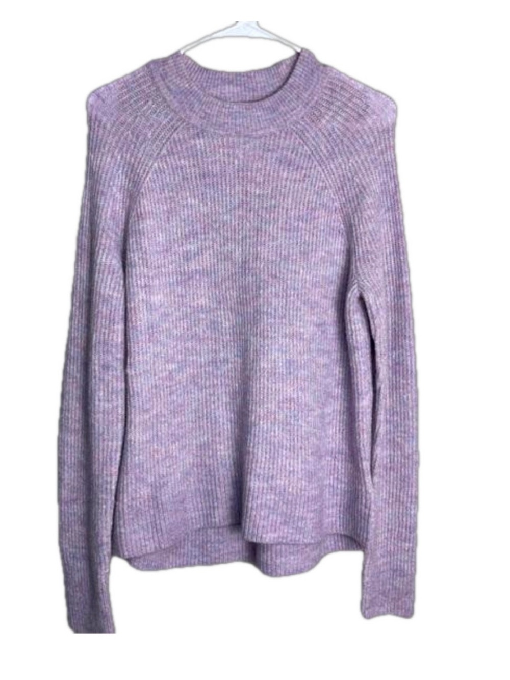 H&M Lavender Ribbed Crew Neck Sweater